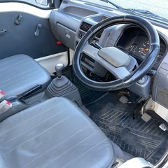 広島発 スバル サンバーKS4 エアコン 4WD 5速+EL 車検受けたてほぼ2年付 タイヤ今年新品交換済　軽トラの画像