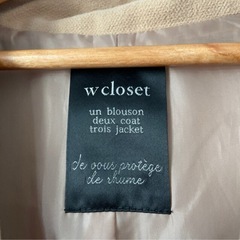 Wcloset チェスターコートの画像