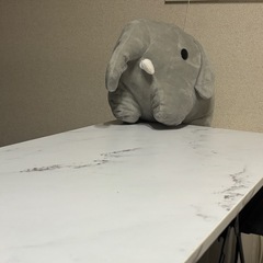 【LOWYA】大理石柄オフィスデスクの画像