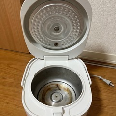 【急募！10/2(木)引取】SHARP 3合炊き炊飯器 KS-CF05B-W◆動作確認済みの画像