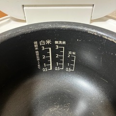 【急募！10/2(木)引取】SHARP 3合炊き炊飯器 KS-CF05B-W◆動作確認済みの画像