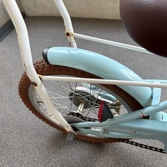 子供用自転車 16インチ 女の子用 手押しハンドル付きの画像