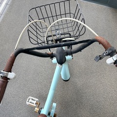 子供用自転車 16インチ 女の子用 手押しハンドル付きの画像