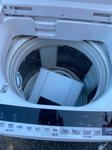NO B556?福岡市内配送設置無料✨?日立 全自動洗濯機 8kg ホワイト ビートウォッシュ BW-V80E W 洗剤セレクト 大流