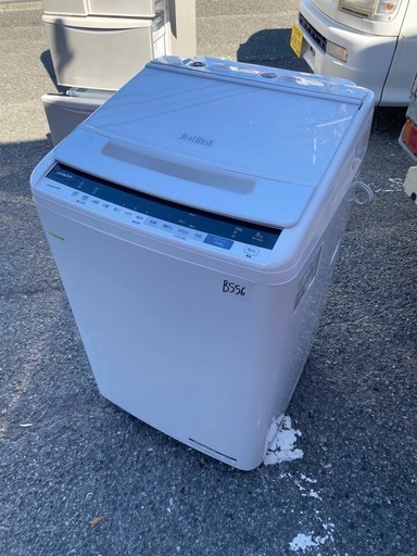 NO B556?福岡市内配送設置無料✨?日立 全自動洗濯機 8kg ホワイト ビートウォッシュ BW-V80E W 洗剤セレクト 大流