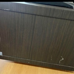 テレビ台 AVローボード 170cmガラス扉収納付き、直接取引希望の画像
