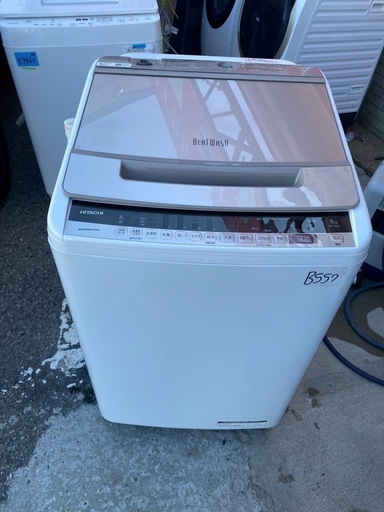 NO B557?福岡市内配送設置無料✨?日立 全自動洗濯機 8kg  ビートウォッシュ BW-V80E W 洗剤セレクト 大流量ナイア