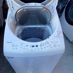 NO B559🌈福岡市内配送設置無料✨🌈東芝 TOSHIBA 縦型洗濯乾燥機 ZABOON（ザブーン） 洗濯8kg/乾燥4.5kg グランホワイト AW-8VM1（W）　2022年の画像