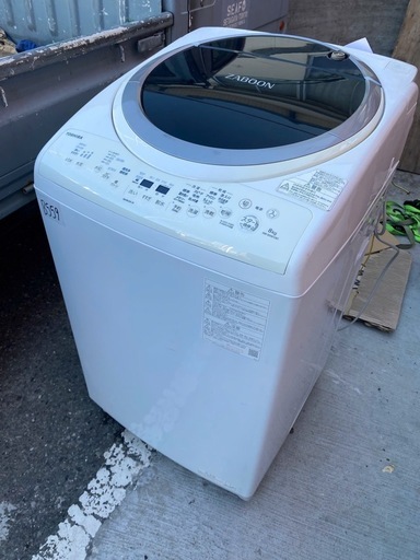 NO B559?福岡市内配送設置無料✨?東芝 TOSHIBA 縦型洗濯乾燥機 ZABOON（ザブーン） 洗濯8kg/乾燥4.5kg グ