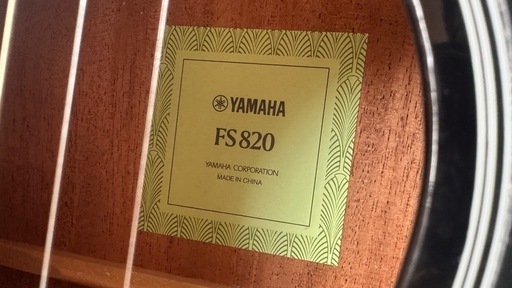 【美品】YAMAHA FS820 アコースティックギター ブラック ソフトケース付き
