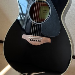 【美品】YAMAHA FS820 アコースティックギター ブラック ソフトケース付きの画像