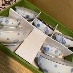 おろし器付　レンジOK蓋付きお皿セット7皿の画像