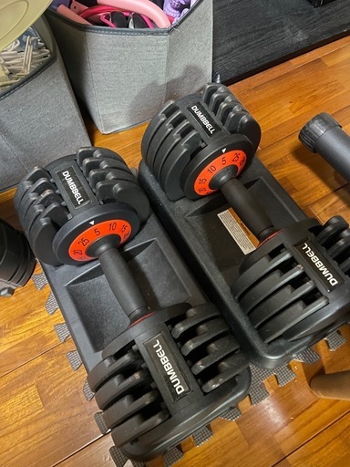 可変式ダンベル　折りたたみ可能ベンチ台　筋トレ器具