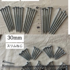 ネジ(スリムねじ・木ねじ)まとめて、セット30mm 45mm 65mm 70mm／38mm 30mm　の画像