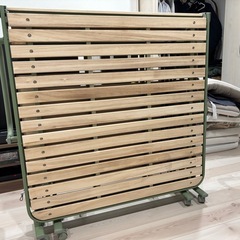 収納式 桐すのこベッドの画像