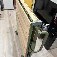 収納式 桐すのこベッドの画像