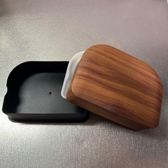 弁当箱　木目　半月形の画像
