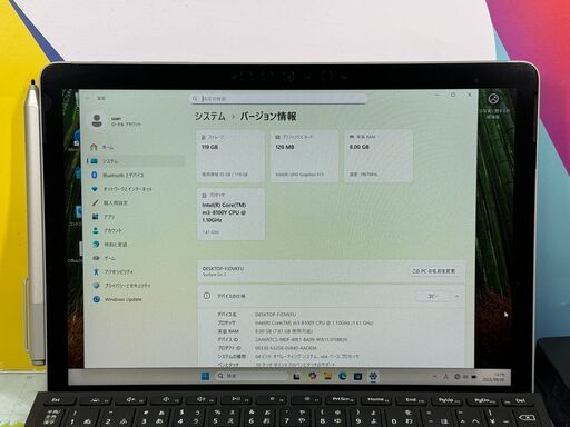 JC0666　極美品 Surface Go 2 10.5型 タッチペン 8GB Office2024　コンパクト