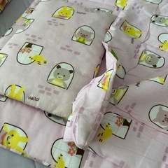 ベビー布団 持ち運びバッグ 4点セットの画像