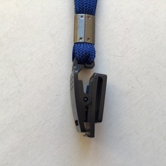 カードホルダー用ネックストラップ ブルー 青色②の画像
