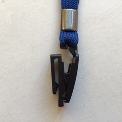 カードホルダー用ネックストラップ ブルー 青色②の画像