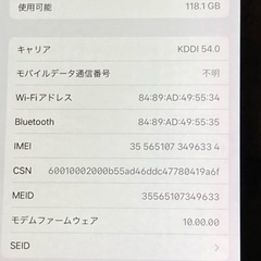 【10/6まで】au iPad Pro 9.7インチ Wi-Fi + Cellular 128GB スペースグレイ  動作確認済み  (※液晶跡ダメージありの画像