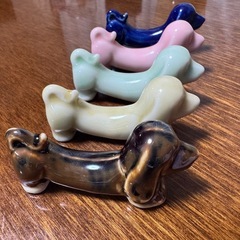 箸置き　ダックスフンド　犬　食器の画像