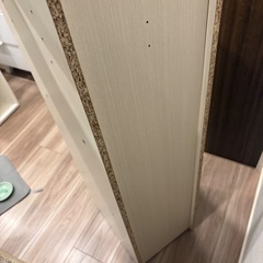 中古　美品　スリム　カラーボックス　ホワイトの画像