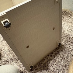 中古　美品　スリム　カラーボックス　ホワイトの画像
