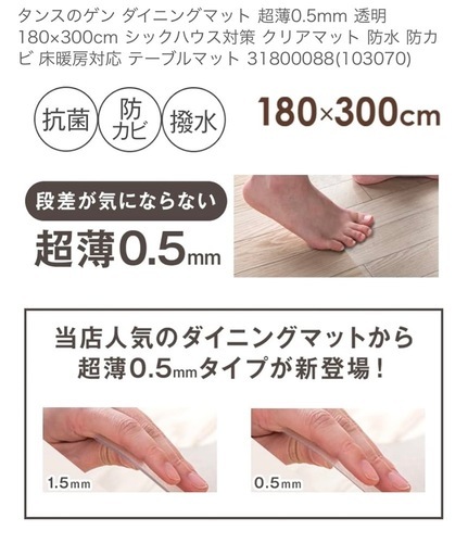ビニールダイニングマット