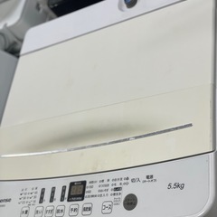送料・設置込み可　洗濯機　5.5kg Hisense 2023年【分解クリーニング済み】 の画像
