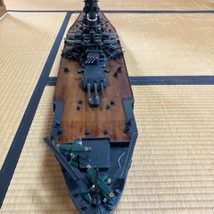 【京都市左京区 引取限定】戦艦武蔵 模型 全長約1.3m の画像
