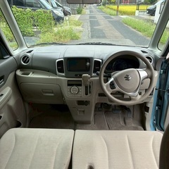 総額19.9万円★ナビ★バックカメラ★電スラ★ＥＴＣ★平成25年式 スズキスペーシア X(MK32S)14.1万キロ車検令和8年10月 水色の画像