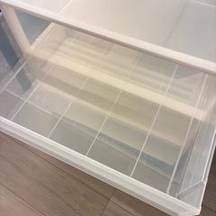無印良品 半透明衣装ケース　3ケースの画像