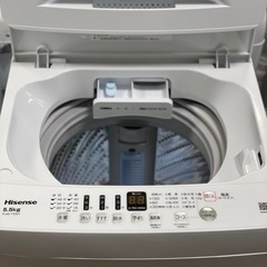 送料・設置込み可　洗濯機　5.5kg Hisense 2024年【分解クリーニング済み】の画像