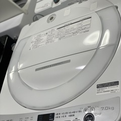 送料・設置込み可　洗濯機　7kg SHARP 2021年【分解クリーニング済み】の画像