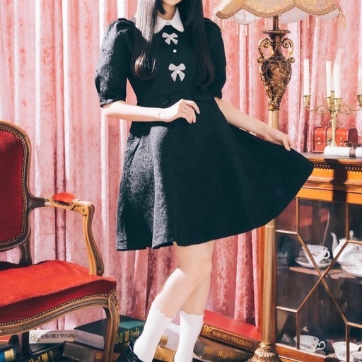manon toky マノントーキョー ジャガードワンピース