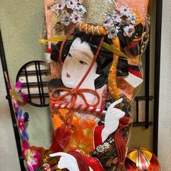 御羽子板　オルゴール付き　ガラスケースいり入りの画像