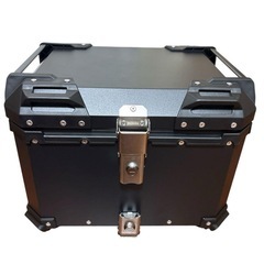 バイク⭐️リアボックス アルミ製 46L トップケース パニアケース コンパクトの画像