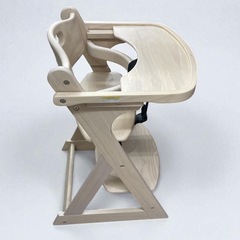 【美品】KATOJI カトージ 木製ベビーハイチェア プレミアムベビーチェアSの画像