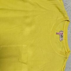 HERMES エルメス 半袖Tシャツ イエロー オレンジタグ 古着 ヴィンテージの画像