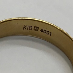 激レア コムサデモード 18金 K18 メンズリング 18号 約4gの画像
