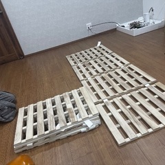 ダブルベッド　すのこの画像