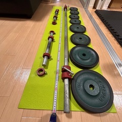 ホームジムセット！　【ハーフラック、トレーニングベンチ、バーベル、ダンベル】の画像
