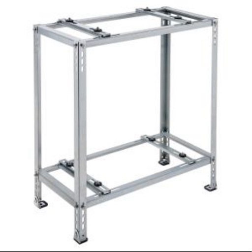 値下げ☆新品・未使用◇バクマ工業 エアコン室外ユニット架台 平地・二段置用 ZAM鋼板仕上げ