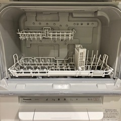 Panasonic 食洗機(np-tsp1 ) スリムタイプ 分岐水栓工事不要 専用台付きの画像