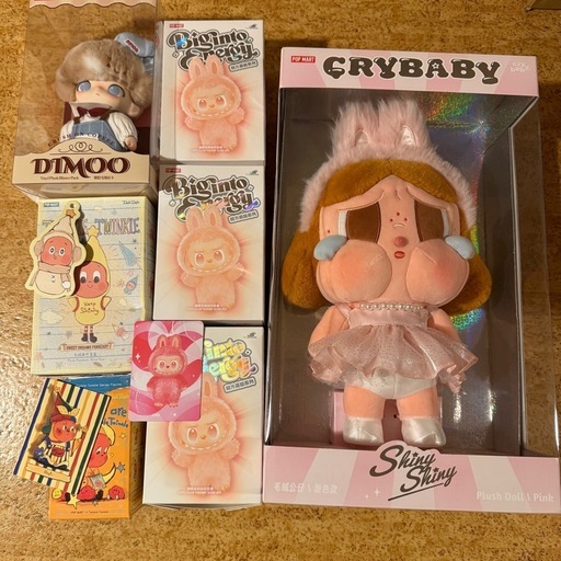 ポップマート7点セット（ラブブ、クライベイビー、ティンクル、dimoo）