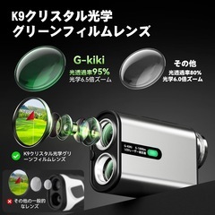 大人気❣️新品未使用品✨️ ゴルフ距離計 レーザー測定器 1000m対応 大画面 手ブレ補正の画像