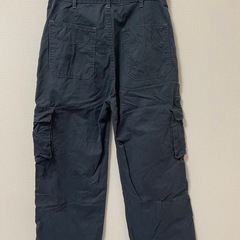 ネイビー カーゴパンツ ベルト付き 綿100％の画像