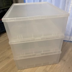 無印良品　 ポリプロピレン　クローゼットケース　　小 約幅４４×奥行５５×高さ１８ｃｍの画像